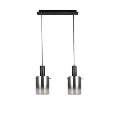 Світильник підвісний (люстра) Light House SRS-20681/2L Matte Black+silver+Chrome матовий чорний + сріблястий + хром