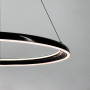 Зображення Сучасна підвісна люстра з чорним кільцем Ø 60 см ИМ Light-Deco 5 