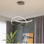 Зображення Підвісна LED люстра в чорному корпусі 75х47 см ИМ Light-Deco 4 