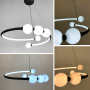 Зображення Чорна LED люстра з акриловими кульками у 2-х розмірах ИМ Light-Deco 1 