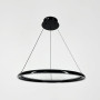 Зображення Сучасна підвісна люстра з чорним кільцем Ø 60 см ИМ Light-Deco 4 