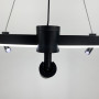 Зображення Кільцева чорна люстра із 3-ма спотами Ø 80 см ИМ Light-Deco 2 