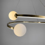 Изображение Латунна LED люстра Ring з 2 білими плафонами у 3-х розмірах ИМ Light-Deco 5 