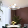 Изображение Латунна LED люстра Ring з 2 білими плафонами у 3-х розмірах ИМ Light-Deco 