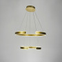 Изображение Підвісна люстра у золотому двоярусному корпусі 40+60 см ИМ Light-Deco 1 