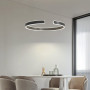 Зображення Підвісна люстра у чорному корпусі діаметром 60 см ИМ Light-Deco 6 