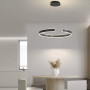Зображення Підвісна люстра у чорному корпусі діаметром 60 см ИМ Light-Deco 