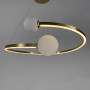 Изображение Латунна LED люстра Ring з 2 білими плафонами у 3-х розмірах ИМ Light-Deco 8 