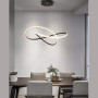 Изображение Чорна люстра із підвісним переплетеним кільцем Ø 80 см ИМ Light-Deco 2 