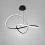 Изображение Чорна люстра із підвісним переплетеним кільцем Ø 80 см ИМ Light-Deco 1 