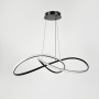 Изображение Чорна люстра із підвісним переплетеним кільцем Ø 80 см ИМ Light-Deco 6 