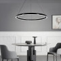 Зображення Сучасна підвісна люстра з чорним кільцем Ø 80 см ИМ Light-Deco 4 
