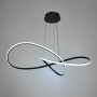Изображение Чорна люстра із підвісним переплетеним кільцем Ø 80 см ИМ Light-Deco 