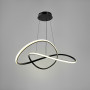 Изображение Чорна люстра із підвісним переплетеним кільцем Ø 80 см ИМ Light-Deco 3 