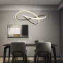 Изображение Чорна люстра із підвісним переплетеним кільцем Ø 80 см ИМ Light-Deco 7 