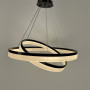 Зображення Сучасна люстра на два кільця 80+60 см у чорному каркасі ИМ Light-Deco 1 