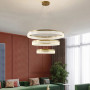 Зображення Дизайнерська золота LED люстра на 3 кільця ИМ Light-Deco 5 