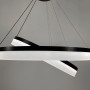 Зображення Сучасна люстра на два кільця 80+60 см у чорному каркасі ИМ Light-Deco 4 