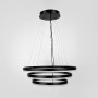 Зображення Люстра підвісна світлодіодна Light House LNF-17538/107W у вигляді трьох кілець 60+50+40 см чорна ИМ Light-Deco 2 