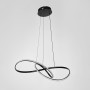 Изображение Чорна люстра із підвісним переплетеним кільцем Ø 60 см ИМ Light-Deco 