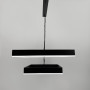 Изображение Чорна люстра з двома підвісними квадратами 40 та 60 см ИМ Light-Deco 1 