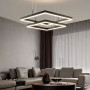 Изображение Чорна люстра з двома підвісними квадратами 40 та 60 см ИМ Light-Deco 6 