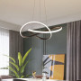 Изображение Чорна люстра із підвісним переплетеним кільцем Ø 60 см ИМ Light-Deco 6 