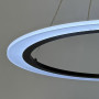 Изображение Сучасна чорна підвісна люстра з кільцем Ø 60 см ИМ Light-Deco 2 