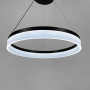 Зображення Сучасна LED люстра у чорному каркасі Ø 80 см ИМ Light-Deco 