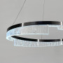 Изображение Чорна підвісна люстра з кільцевим дизайном Ø 60 см ИМ Light-Deco 