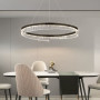 Зображення Чорна підвісна люстра з кільцевим дизайном Ø 80 см ИМ Light-Deco 4 