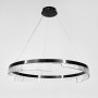 Зображення Чорна підвісна люстра з кільцевим дизайном Ø 80 см ИМ Light-Deco 