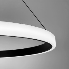 LED люстра підвісна в кільцевому чорному корпусі Ø 90 см LED люстра підвісна в кільцевому чорному корпусі Ø 90 см