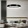 Зображення Підвісна кільцева люстра в чорному каркасі Ø 80 см ИМ Light-Deco 4 