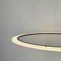Зображення Сучасна чорна підвісна люстра з кільцем Ø 80 см ИМ Light-Deco 1 