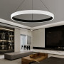 Зображення LED люстра підвісна в кільцевому чорному корпусі Ø 90 см ИМ Light-Deco 4 
