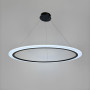 Зображення Сучасна чорна підвісна люстра з кільцем Ø 80 см ИМ Light-Deco 4 