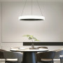 Изображение LED люстра підвісна в кільцевому чорному корпусі Ø 50 см ИМ Light-Deco 3 