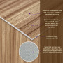 Зображення Декоративная ПВХ плита под дерево 600*600*3mm (S) SW-00001624 ИМ Light-Deco 1 