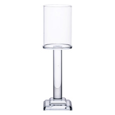 Свічник скляний Light House LG-30097 CL прозорий висота 23 см