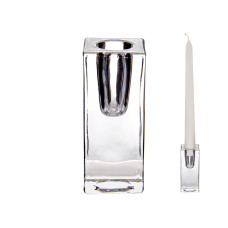 Свічник скляний Light House LG-30064 CL прозорий
