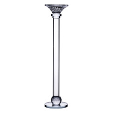 Свічник скляний Light House LG-30083 CL прозорий висота 39 см