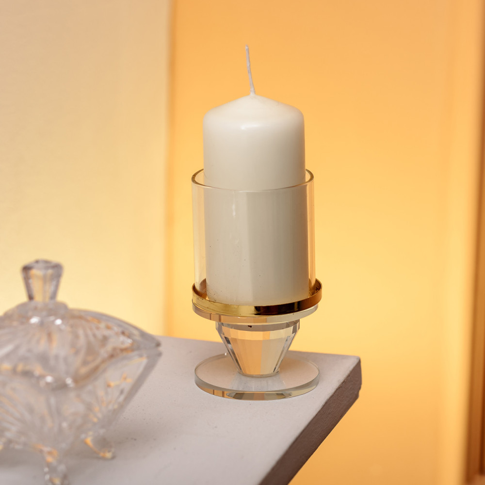 Изображение Подсвечник стеклянный Light House LG-30088 CL прозрачный высота 10 см ИМ Light-Deco 1 