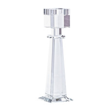 Свічник скляний Light House LG-30117 CL прозорий висота 23 см