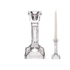 Свічник скляний Light House LG-30067 CL прозорий 15 см
