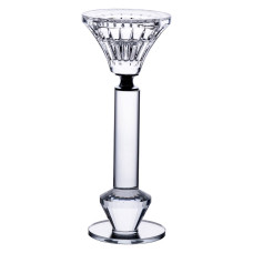 Свічник скляний Light House LG-30093 CL прозорий висота 17 см