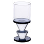 Зображення Свічник скляний Light House LG-30071 CL+BK прозорий із чорним висота 13 см ИМ Light-Deco 