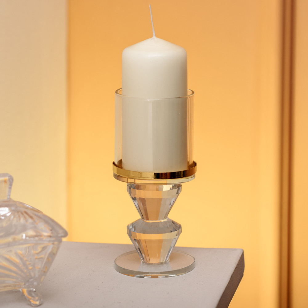 Зображення Свічник скляний Light House LG-30087 CL прозорий висота 13 см ИМ Light-Deco 1 