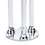 Зображення Свічник скляний на ніжці на 3 свічки Light House LG-30114 CL прозорий висота 57 см ИМ Light-Deco 3 