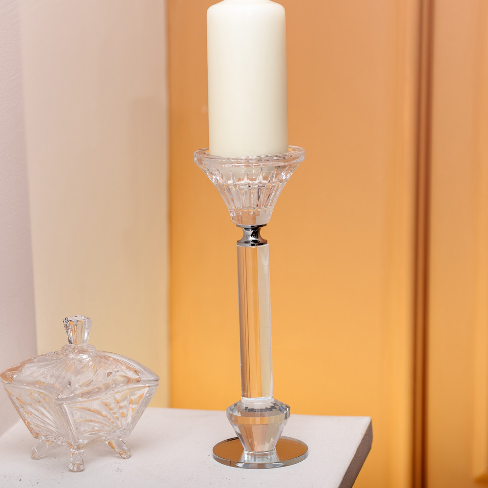 Зображення Свічник скляний Light House LG-30092 CL прозорий висота 20 см ИМ Light-Deco 2 